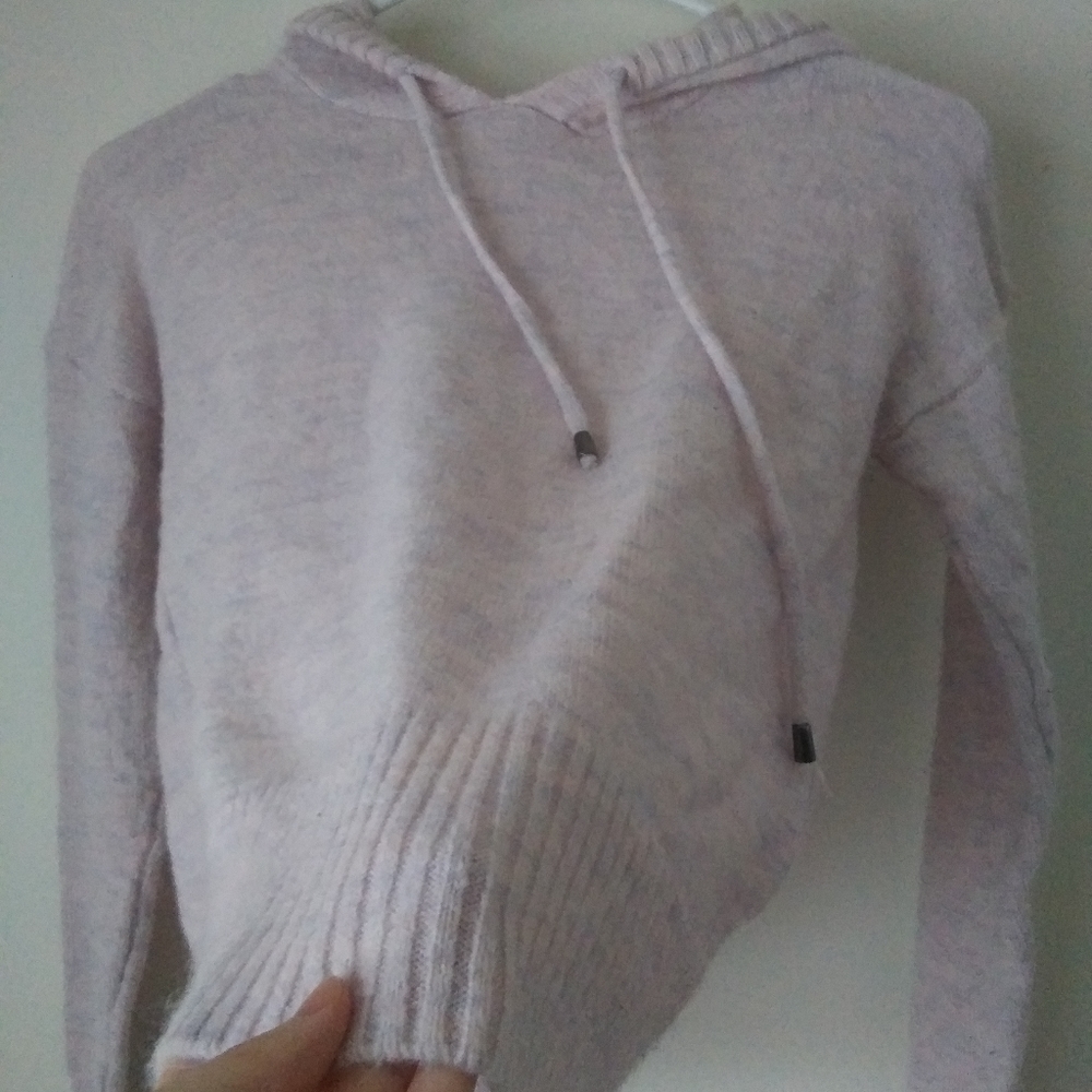 SO Pink Crop Soft Hoody